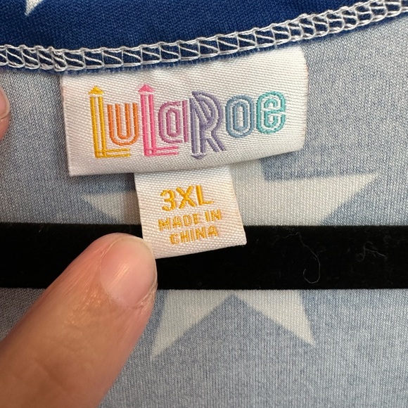 LuLaRoe Stars & Stripes Jessie Dress American Patriotic USA Plus Size 3X NWOT - Picture 6 of 8